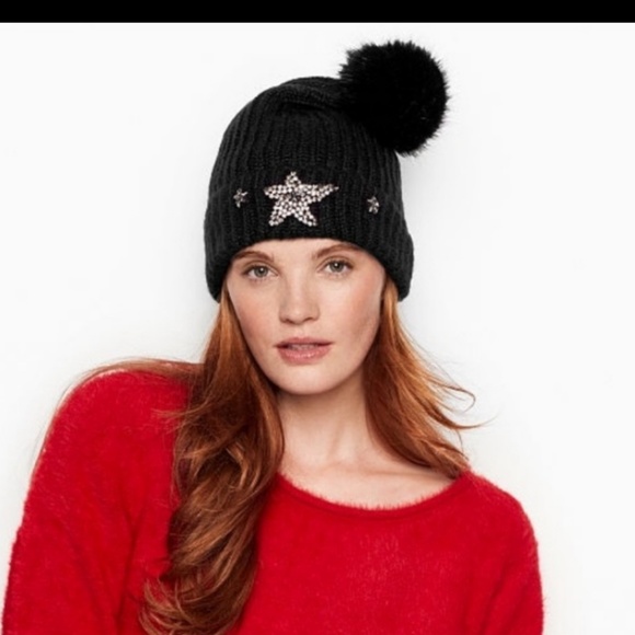 VS Beanie with faux fur Pom Pom - Picture 3 of 3